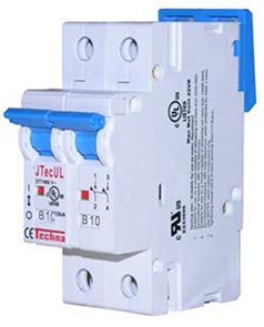 Circuit breaker close-up — electrical inspection Varese